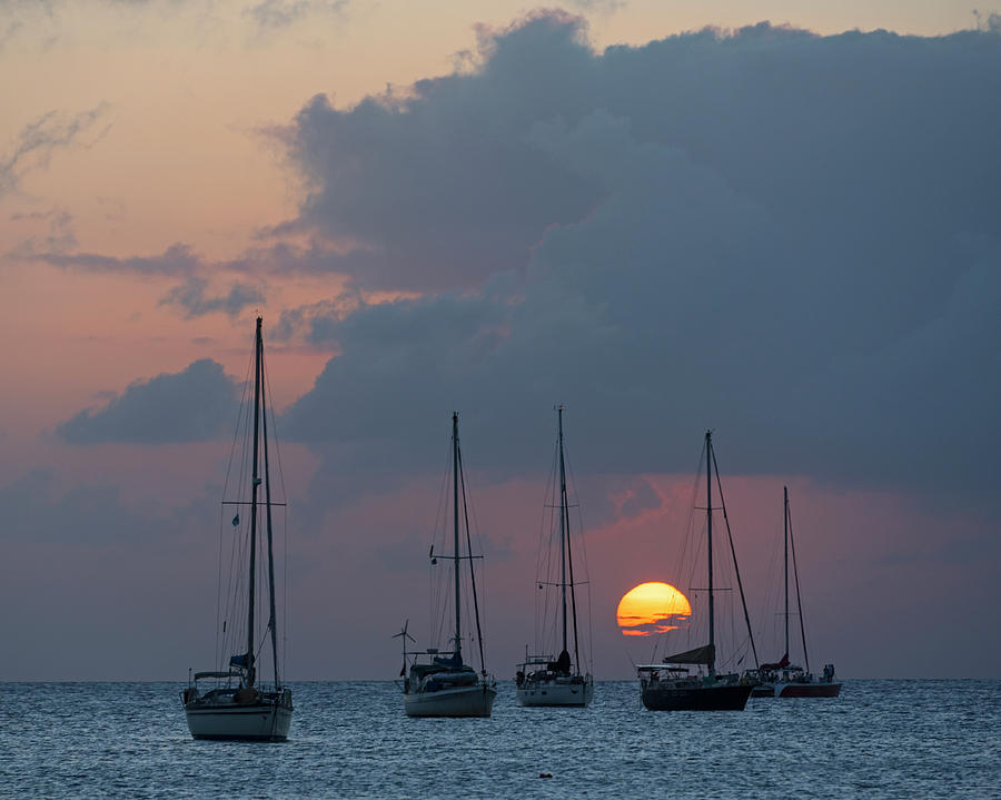 Beautiful Gros Islet Sunset Castries Saint Lucia Caribbean Photograph by Toby McGuire