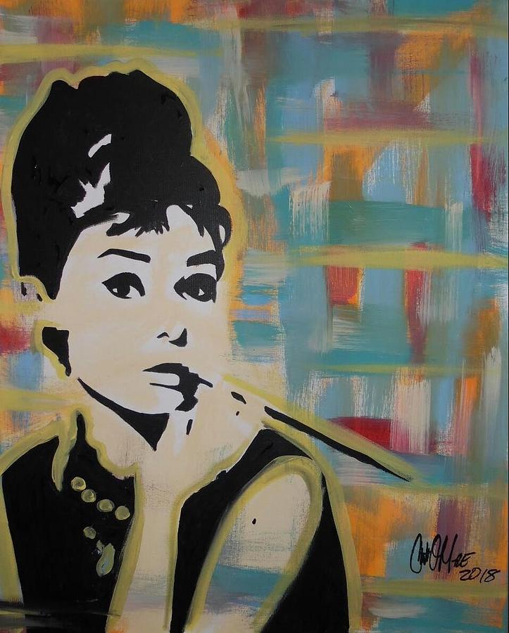 Beautiful Hepburn Painting by Antonio Moore