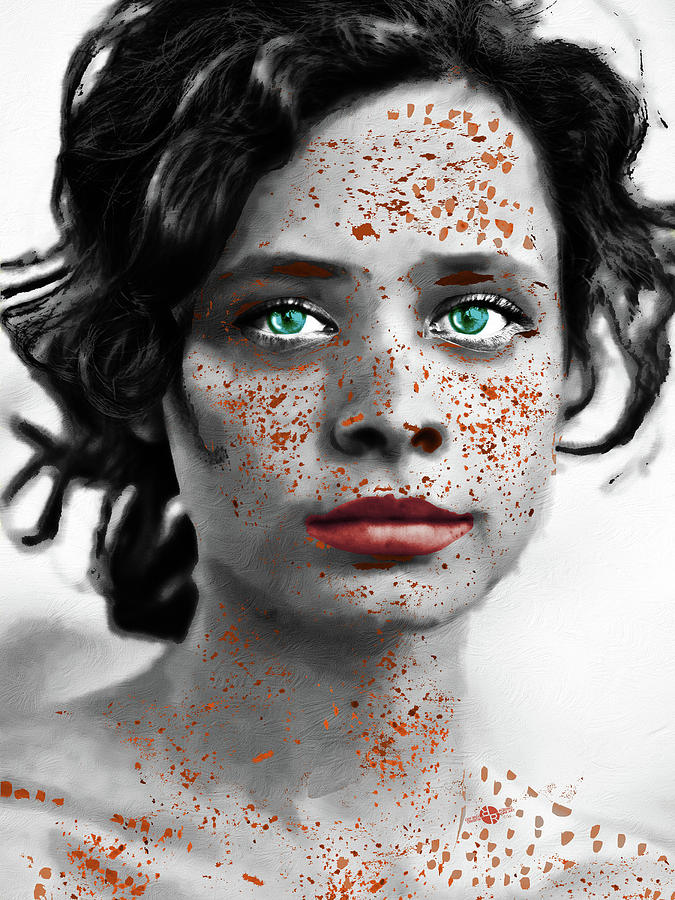 Black And White Painting - Beautiful Imperfection women 2 by Tony Rubino