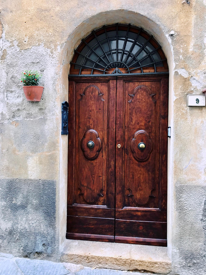 Beautiful Photograph - Viaje Beautiful Italian Door Volterre  by Femina Photo Art By Maggie