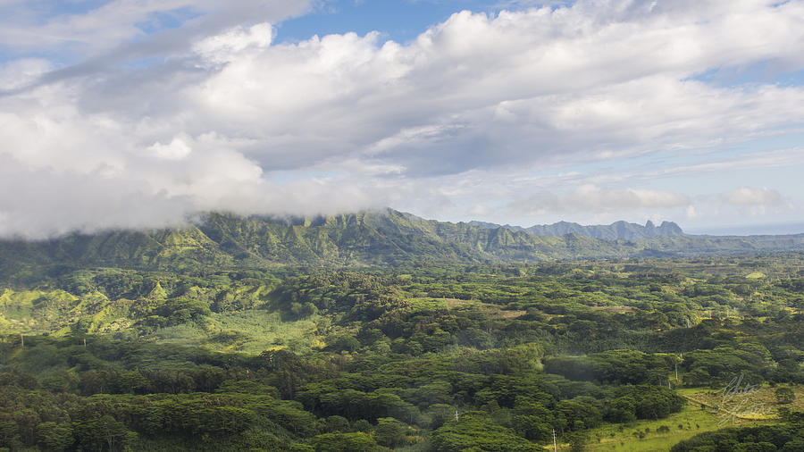Beautiful Kauai Countryside and Mountains Photograph by Chita Hunter
