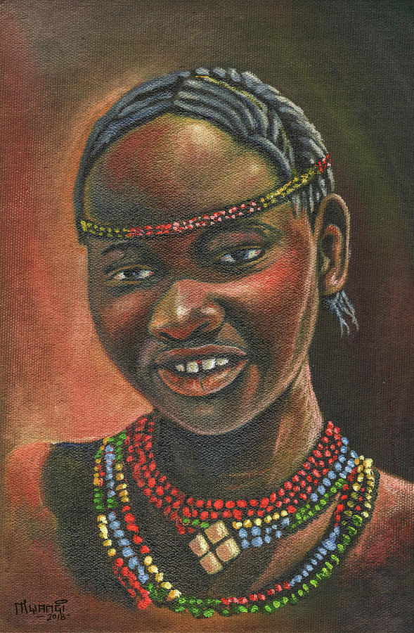 Beautiful Kenyan Painting by Anthony Mwangi