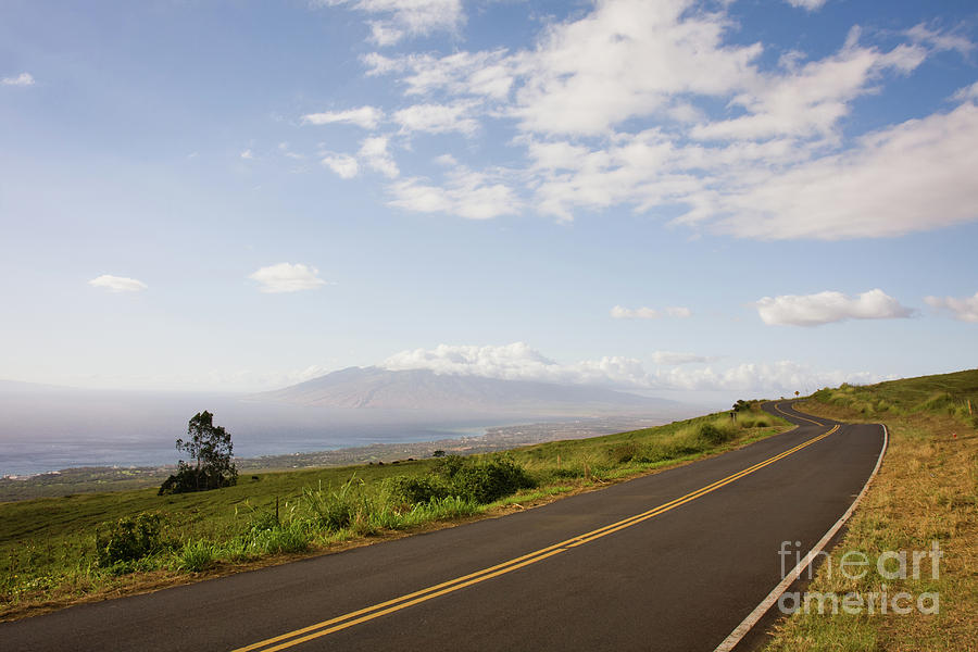 Adventure Photograph - Beautiful Kula Road and Maui West Mountains by Denis Dore Adventure Photograph - Beautiful Kula Road and Maui West Mountains by Denis Dore