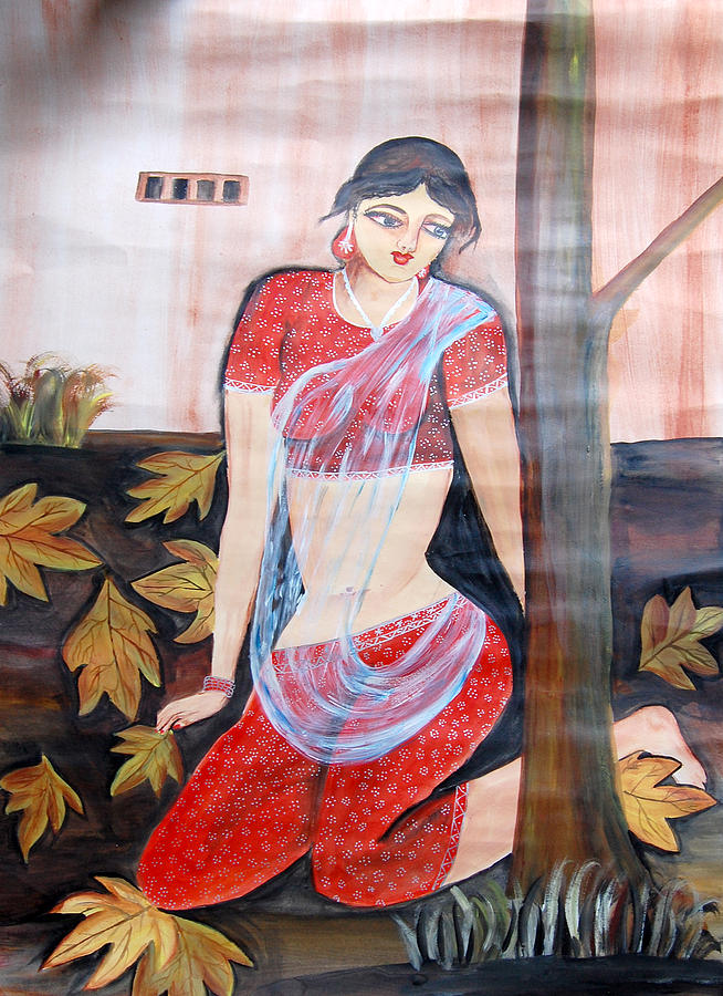 Beautiful Lady Painting by Sonam Shine