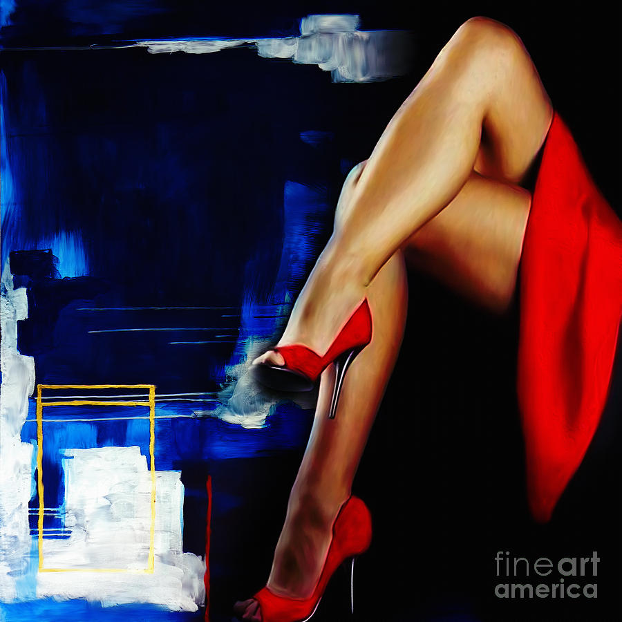 Beautiful Legs 02  Painting by Gull G