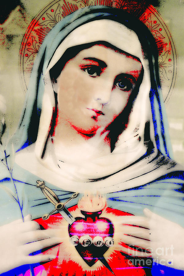 Beautiful Mary - Christian Contemporary #792  Digital Art by Ella Kaye Dickey