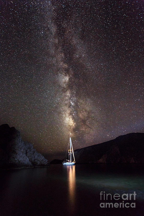 Beautiful milky way view Photograph by Anna Om