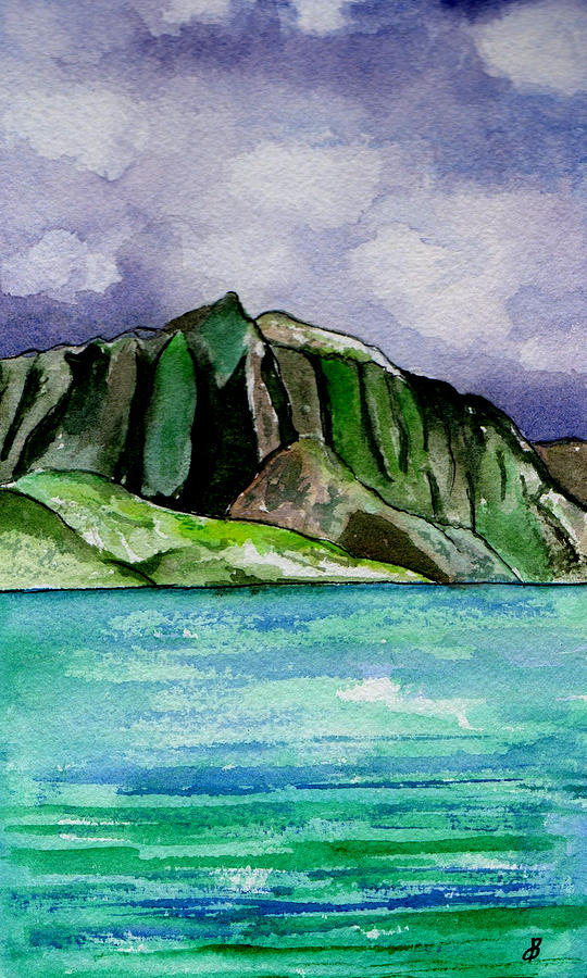 Beautiful Napali Coast Painting by Brenda Owen