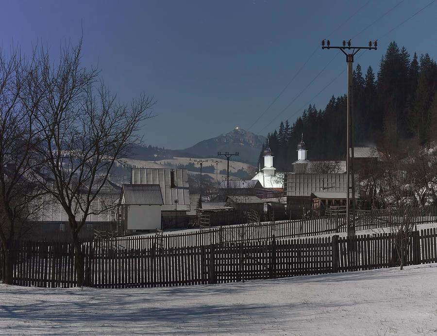 beautiful night photo of village in Romania Photograph by Ioan Panaite ...