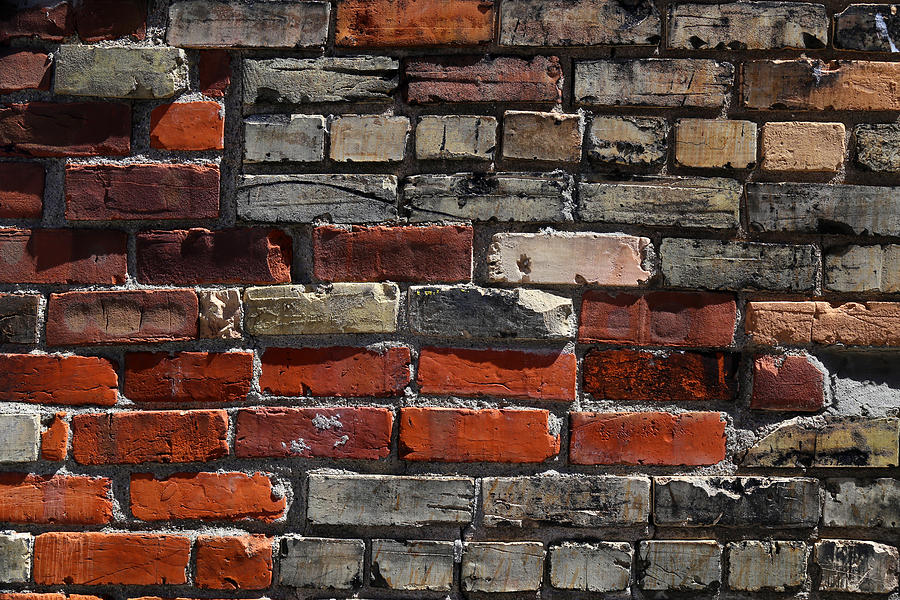 Beautiful Old Brick Wall Photograph by Mary Bedy
