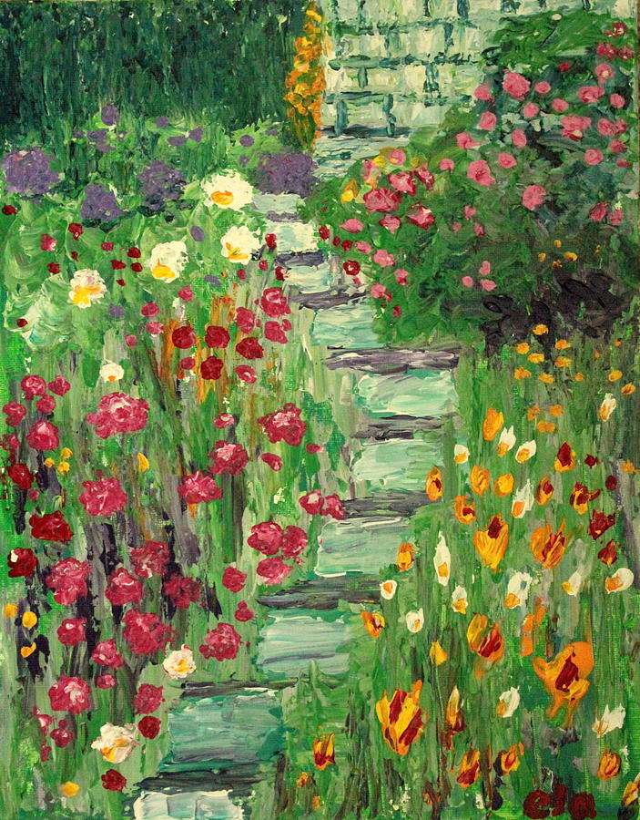 Beautiful Pathway Painting by Ela Jane Jamosmos