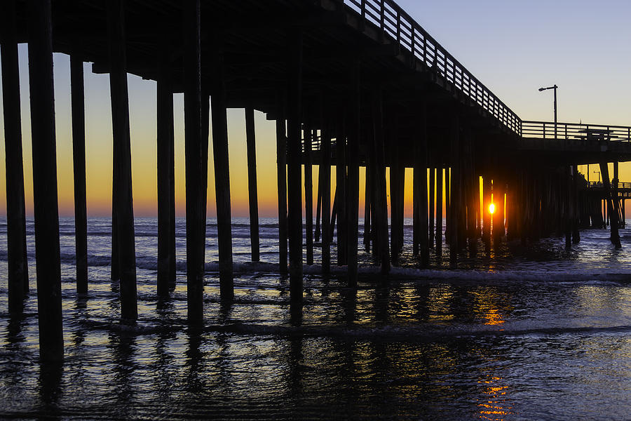 Pier Photograph - Beautiful pismo Beach Sunset by Garry Gay