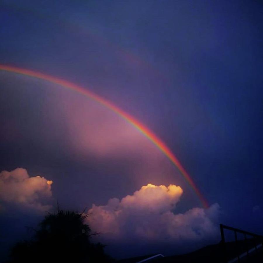 Houston Photograph - Beautiful Rainbow This Evening! by Percy Bohannon