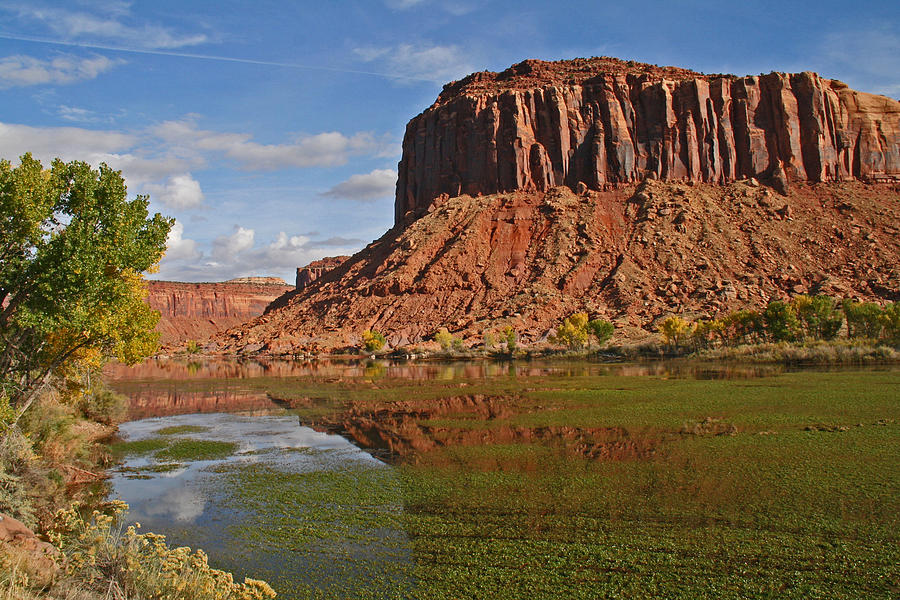 Desert Photograph - Beautiful Red Rock Formations near Moab Utah by Elizabeth Rose