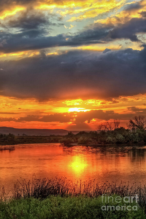 Beautiful River Sunset Photograph by Robert Bales