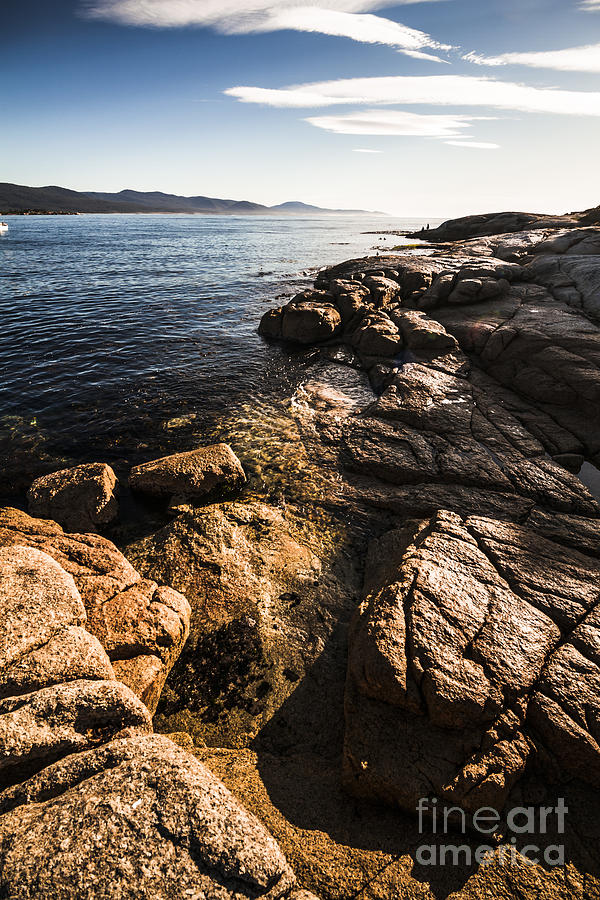 Beautiful rock covered coastline Photograph by Jorgo Photography