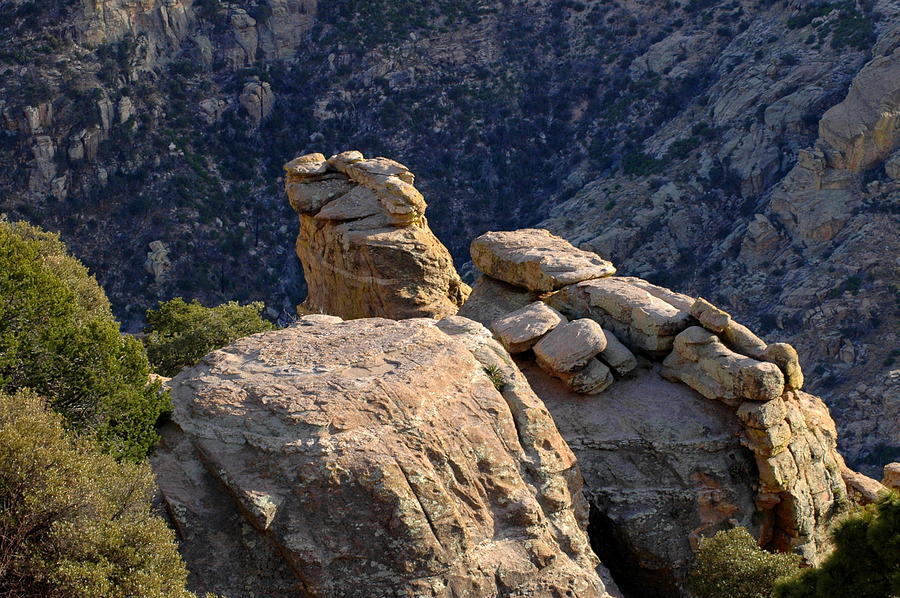 Spring Photograph - Beautiful Rock Formation on Mt Lemmon by Teresa Stallings