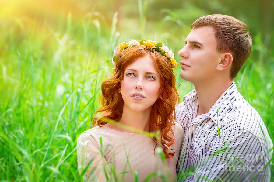 Beautiful romantic couple Photograph by Anna Om