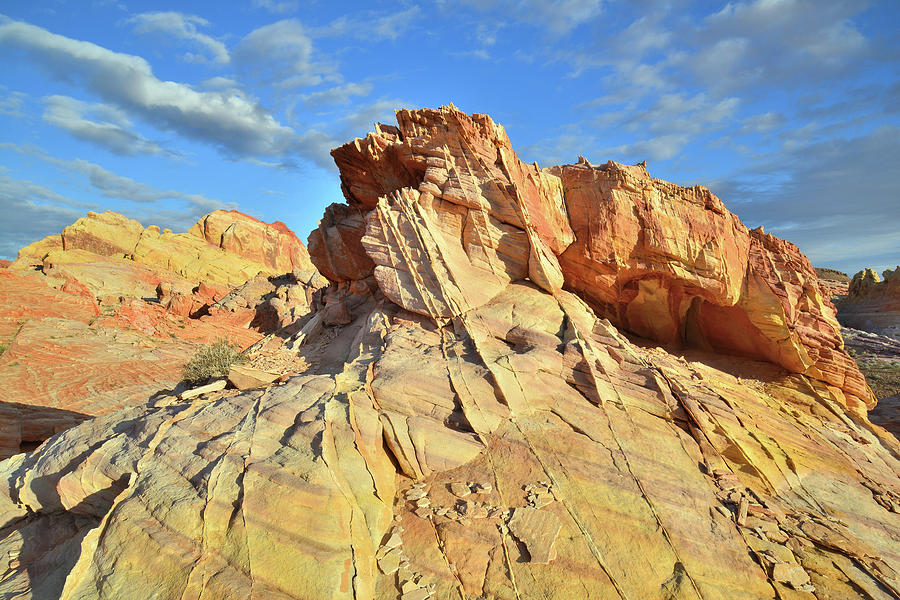 Beautiful Sandstone Cropping in Valley of Fire Photograph by Ray Mathis