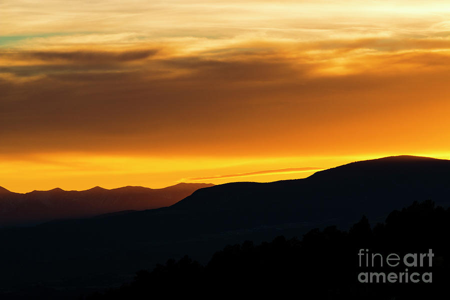 Beautiful Sangre de Cristo Sunset Photograph by Steven Krull
