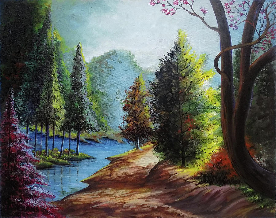  Beautiful  Scenery  2 Drawing  by Arun Sivaprasad