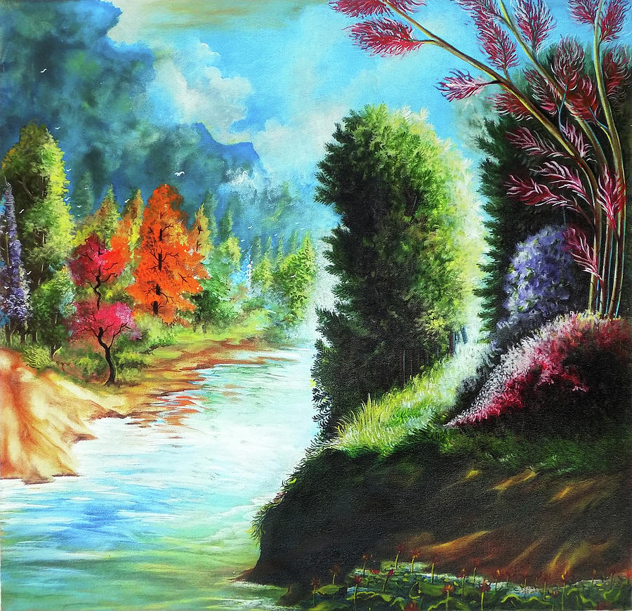 beautiful easy scenery drawing