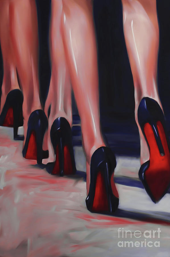 Abstract Painting - Beautiful Sexy Legs Painting  by Gull G