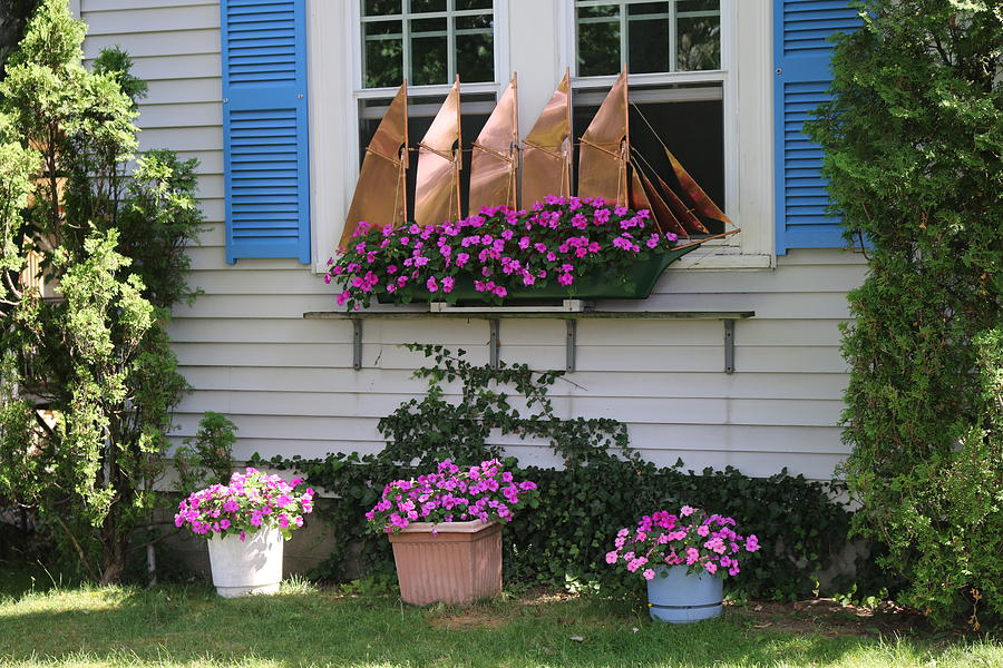 Beautiful Ship Flower Boxes Photograph by Living Color Photography Lorraine Lynch