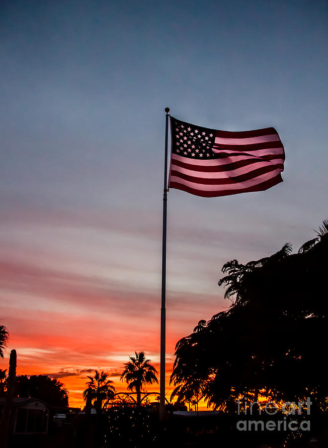 Flag Photograph - Beautiful Site by Robert Bales