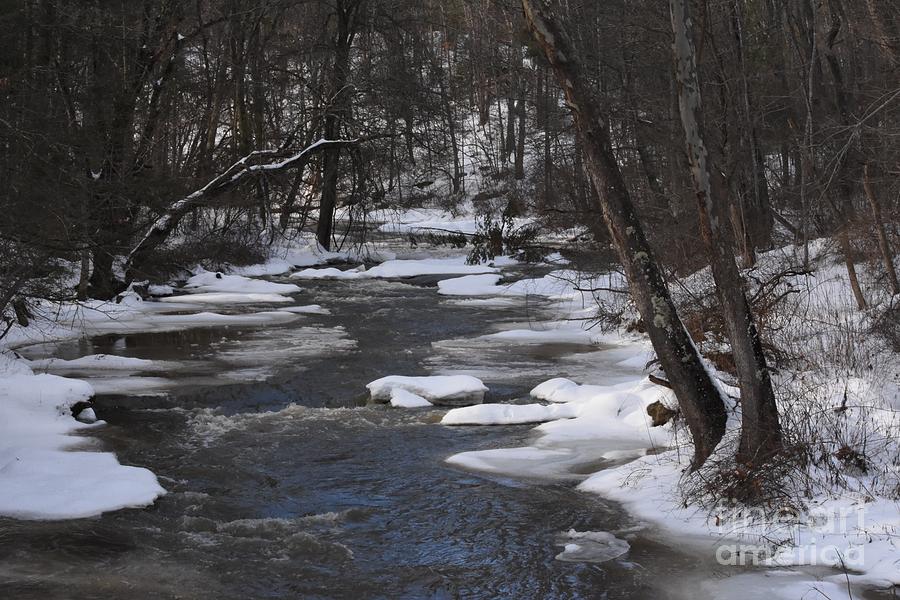 Beautiful Snowy Creek Photograph by Hughes Country Roads Photography