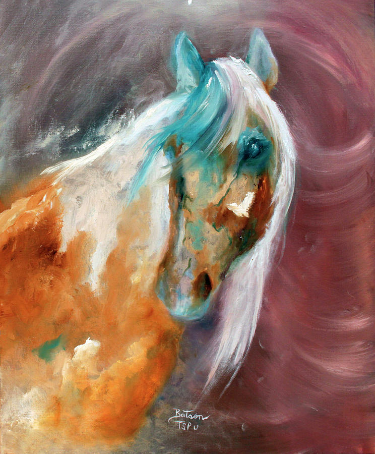 Colorful Horse Painting by Barbie Batson