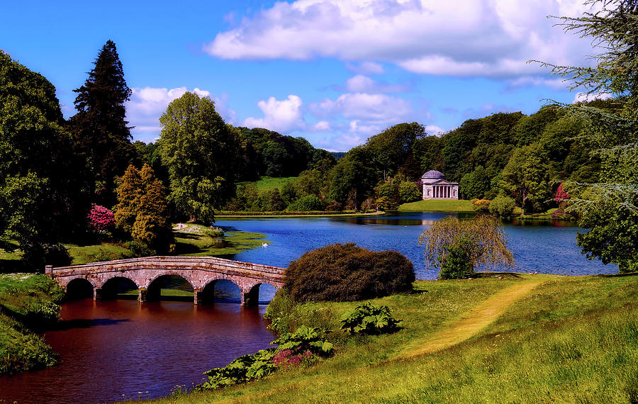 Beautiful Stourhead Estate Grounds - Yorkshire, England Photograph by Mountain Dreams