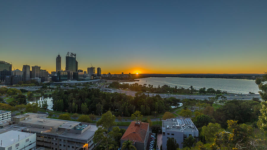 Beautiful Sunrise At Perth City And Swan River Photograph By Mohd Ezairi Mohd Amiruddin