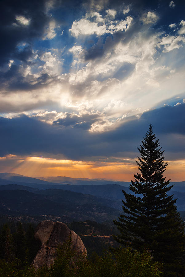 Beautiful sunrise near Bogus Basin in Boise Idaho Photograph by Vishwanath Bhat