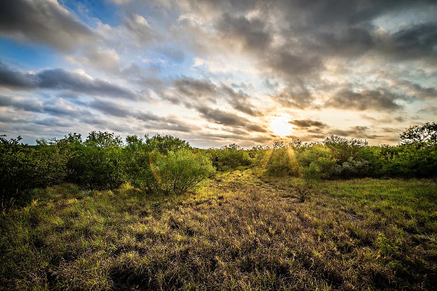 Beautiful Sunrise Over Texas Hills Landscape Photograph by Alex Grichenko