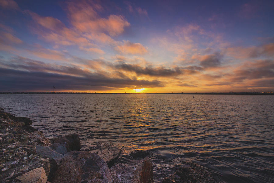 Beautiful Sunset at Marina del Rey Photograph by Andy Konieczny