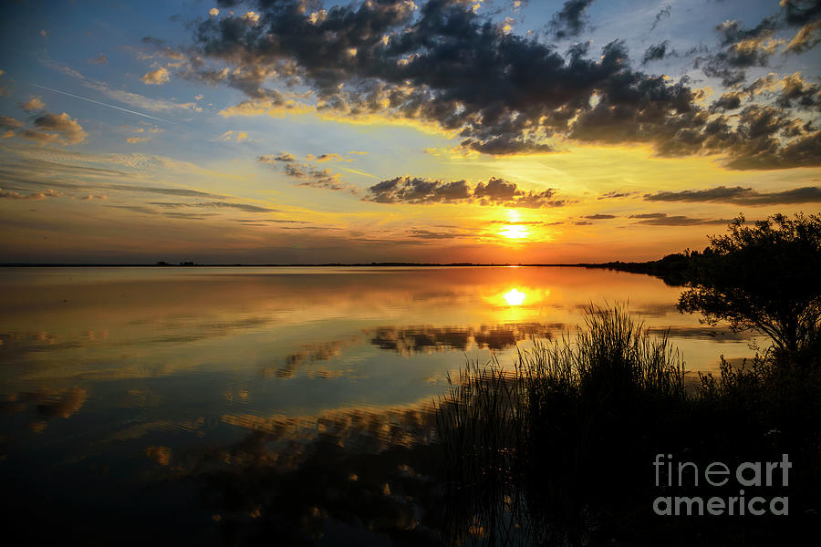 Beautiful sunset at the lake Photograph by Jelena Jovanovic