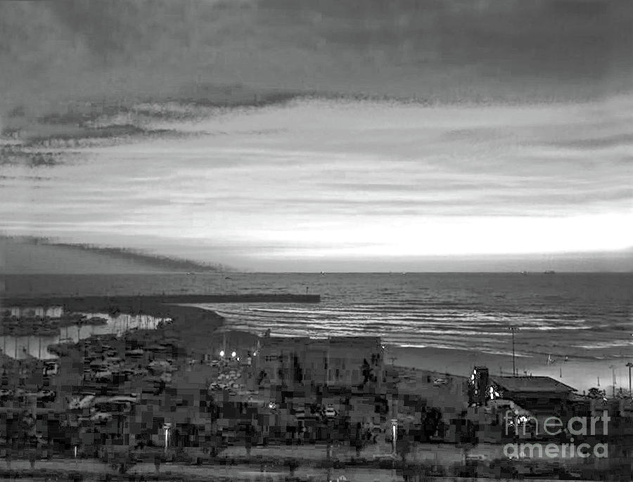 Beautiful Sunset in Black and White Photograph by Doc Braham