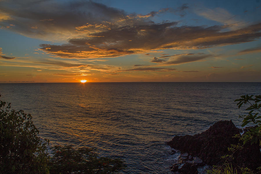 Beautiful sunset in black rock tobago Photograph by Melony Mejias ...