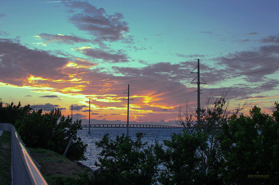 Beautiful Sunset On A Bridge Islamorada Florida  Photograph by Ken Figurski