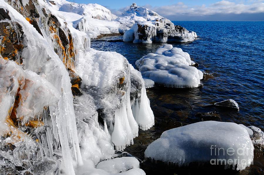 Beautiful Superior Ice Photograph by Sandra Updyke