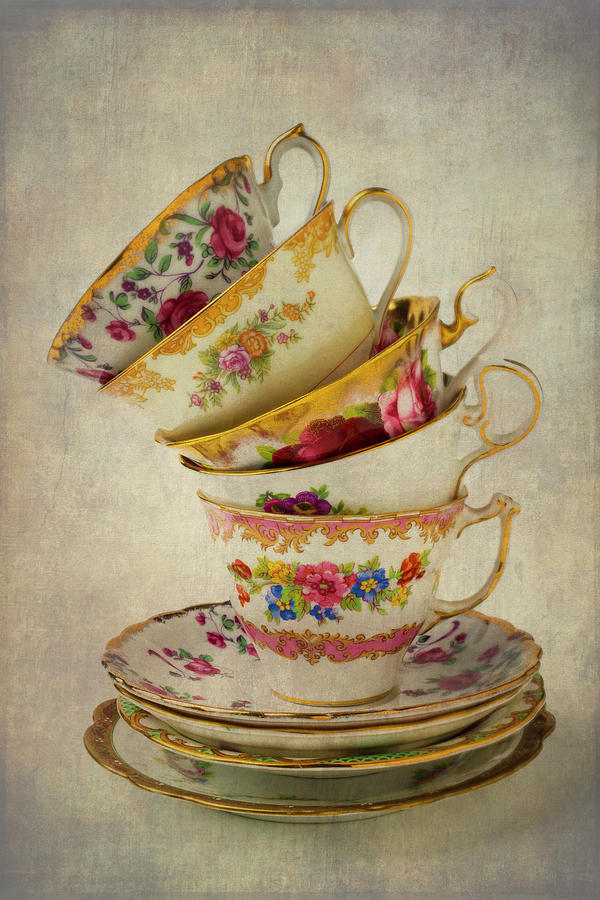 Tea Photograph - Beautiful Tea Cups by Garry Gay