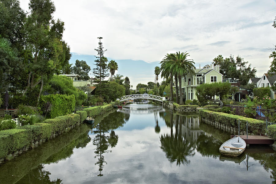 Beautiful Venice Beach Canals Santa Monica Photograph by Tjeerd Kruse ...