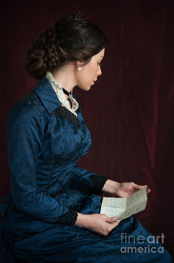 Beautiful Victorian Woman Reading A Letter Photograph by Lee Avison