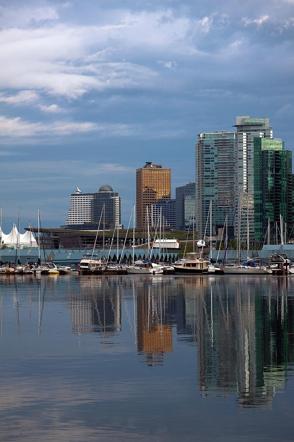 Beautiful View of Vancouver skyline Photograph by Alex Lyubar