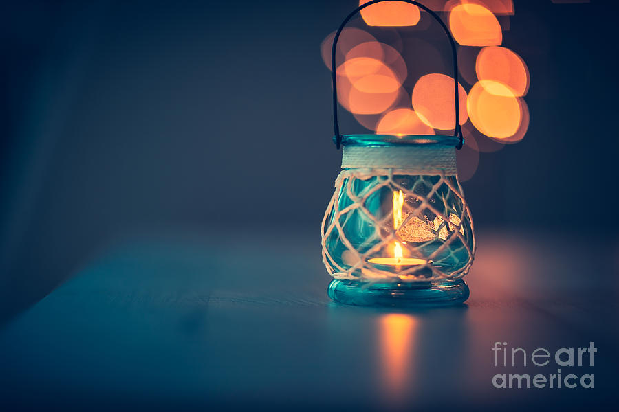 Beautiful vintage candlestick Photograph by Anna Om