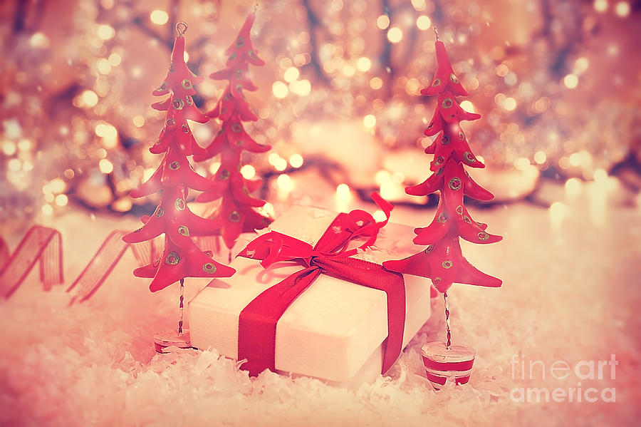 Beautiful vintage Christmas gift Photograph by Anna Om