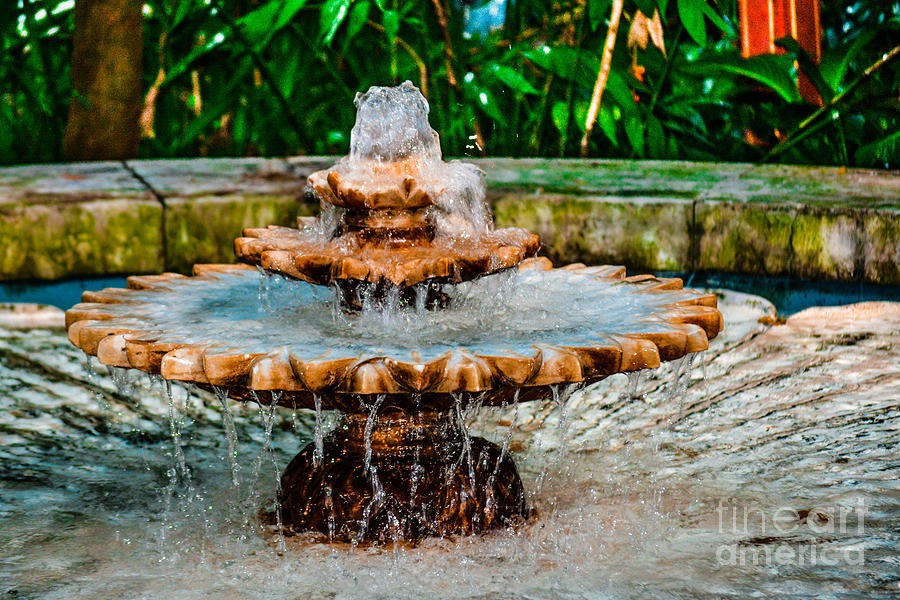 Beautiful Vintage Water Fountain Photograph by Gary Keesler