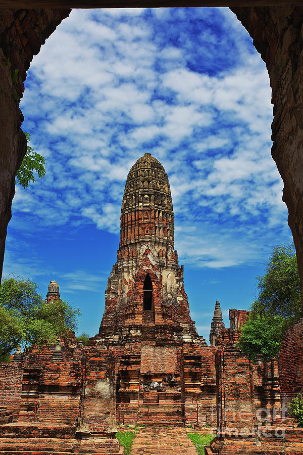 Beautiful Wat Phra Ram Temple In Ayutthaya Thailand Photograph By Sam Antonio Fine Art America