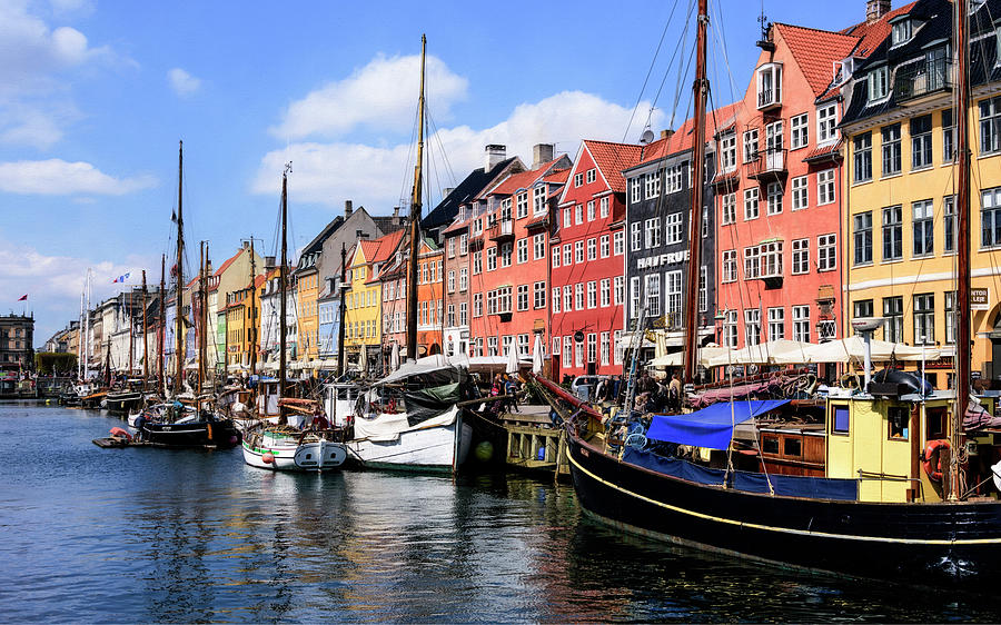 Beautiful Wharf in Copenhagen Photograph by Betty Eich